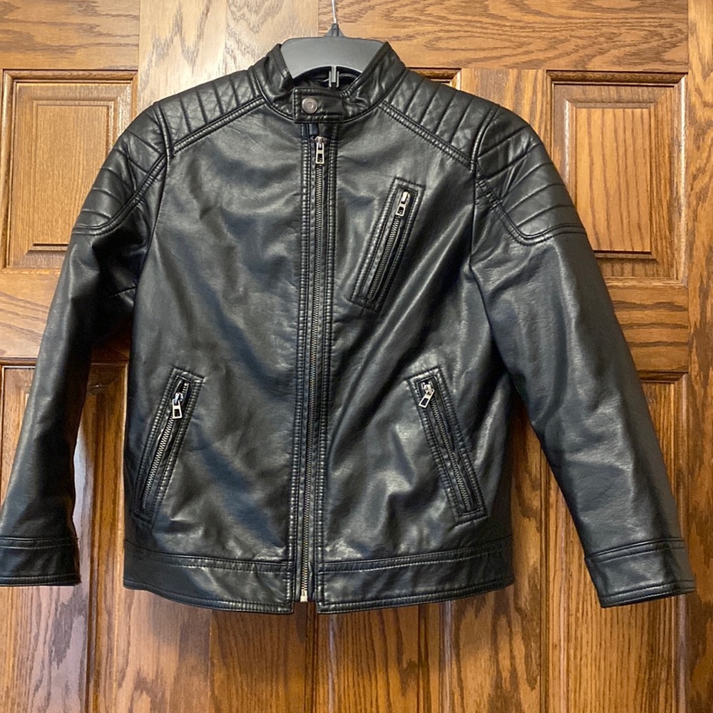 Boys faux leather jacket